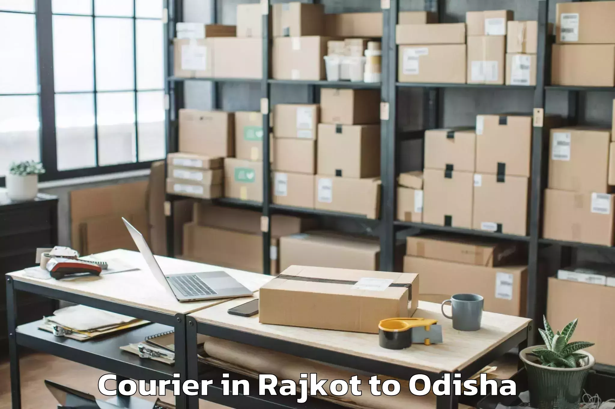 Trusted Rajkot to Burla Courier